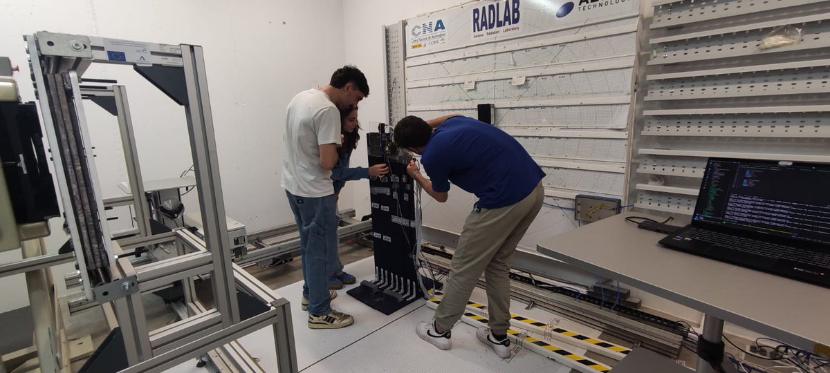 photsat_mission's tweet photo. 🛰️ #PhotSat keeps advancing!

The team successfully completed the gamma ray irradiation tests ☢️ of subsystem components at the Centro Nacional de Aceleradores (CNA) in Seville.

Essential tests to verify that the payload subsystems can withstand the harsh environment of space🌌 https://t.co/ZNpjASefNk