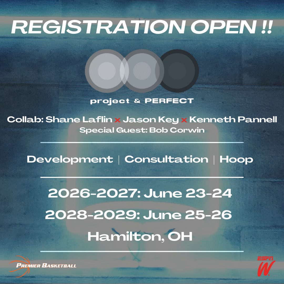 With the camp approx 3/4 full, we have decided to open registration for the hungry H🏀🏀PERS that want to join us. 

Remember ⬇️

• 76 spots/class MAX : 26, 27, 28, 29

• Fantastic 🏩 Hotel Rate (across the street - limited!) 

🔗: campscui.active.com/orgs/CoachWoot…