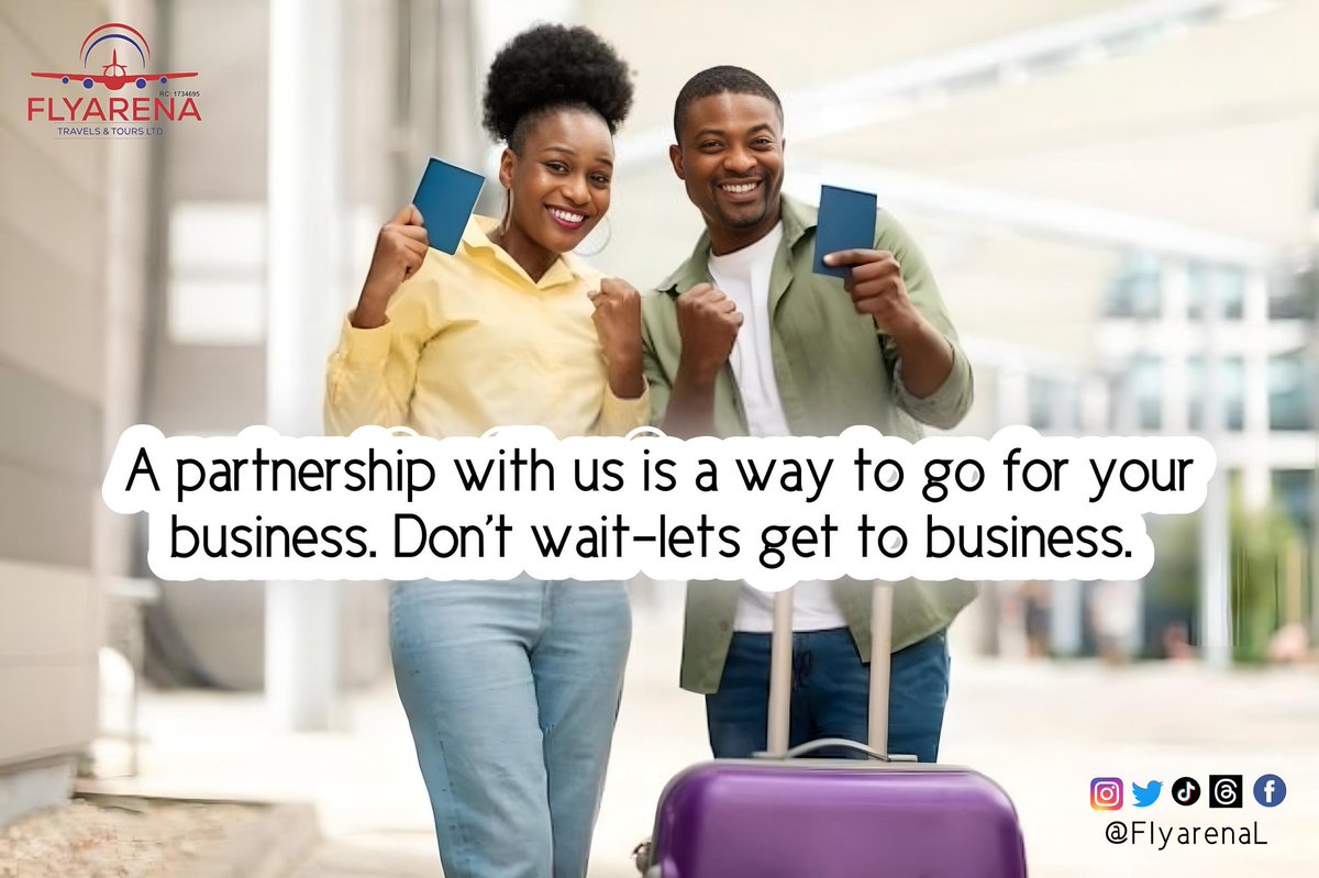 FlyarenaL's tweet photo. Let's get to business 🤝

#Flyarena #tgif #visaapplication #TravelPlans #weekendvibes #hotelreservation #TRAVELINSURANCE #visaassistance #Abuja #Lagos #Kano #Enugu #Benin #Nigeria #travel #travelabroad
#internationalticket #borabora https://t.co/XB83iI3tW1
