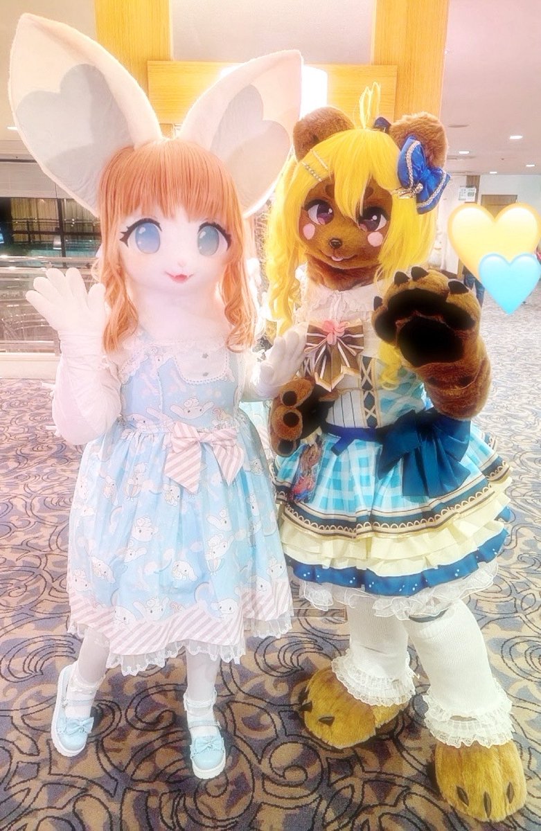 Some photos from #JMoF2025 featuring Nyx, Remi and Berry for #fursuitfriday