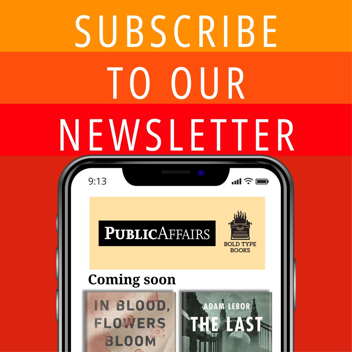Get 20% off your next order when you sign up for our newsletter at boldtypebooks.com 📙