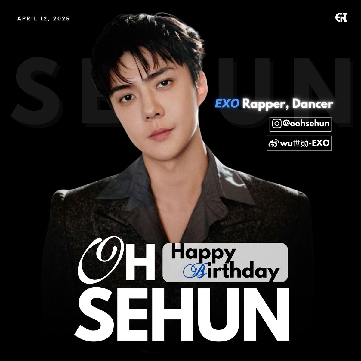 EXOLINTL9's tweet photo. Happy Birthday SEHUN 🧡🐣

#OurSEHUNiverseDay #우리의봄은세훈으로완성돼 #세훈이의_32번째_봄바람 #HappySehunDay #SEHUN #세훈 #EXO #엑소 #weareoneEXO @weareoneEXO https://t.co/dnIIMYucgT