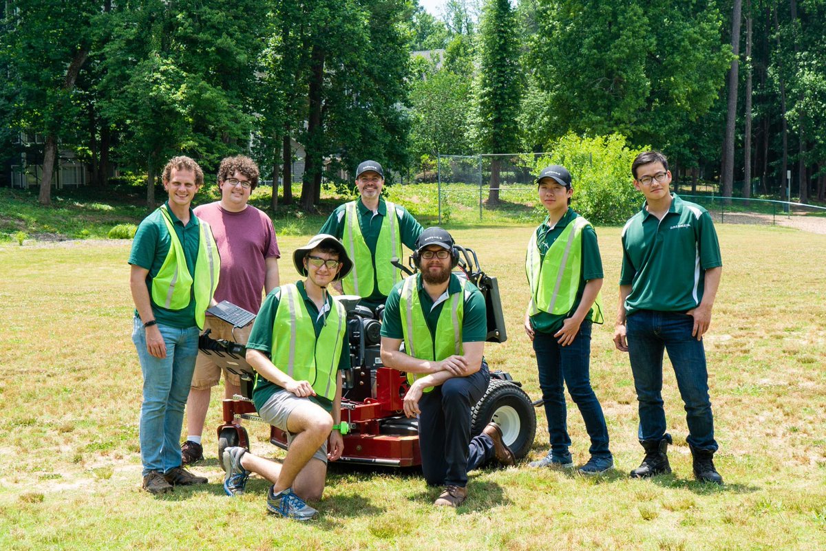 AtlantaVentures's tweet photo. In 2018, Charles Brian Quinn (@SeeBQ) launched Greenzie from the @AtlantaVentures Studio with a bold vision: free humans from repetitive labor.

Through relentless customer discovery, CBQ identified a massive opportunity—bringing autonomous technology to commercial lawn mowers. https://t.co/FBt1HjLj5O