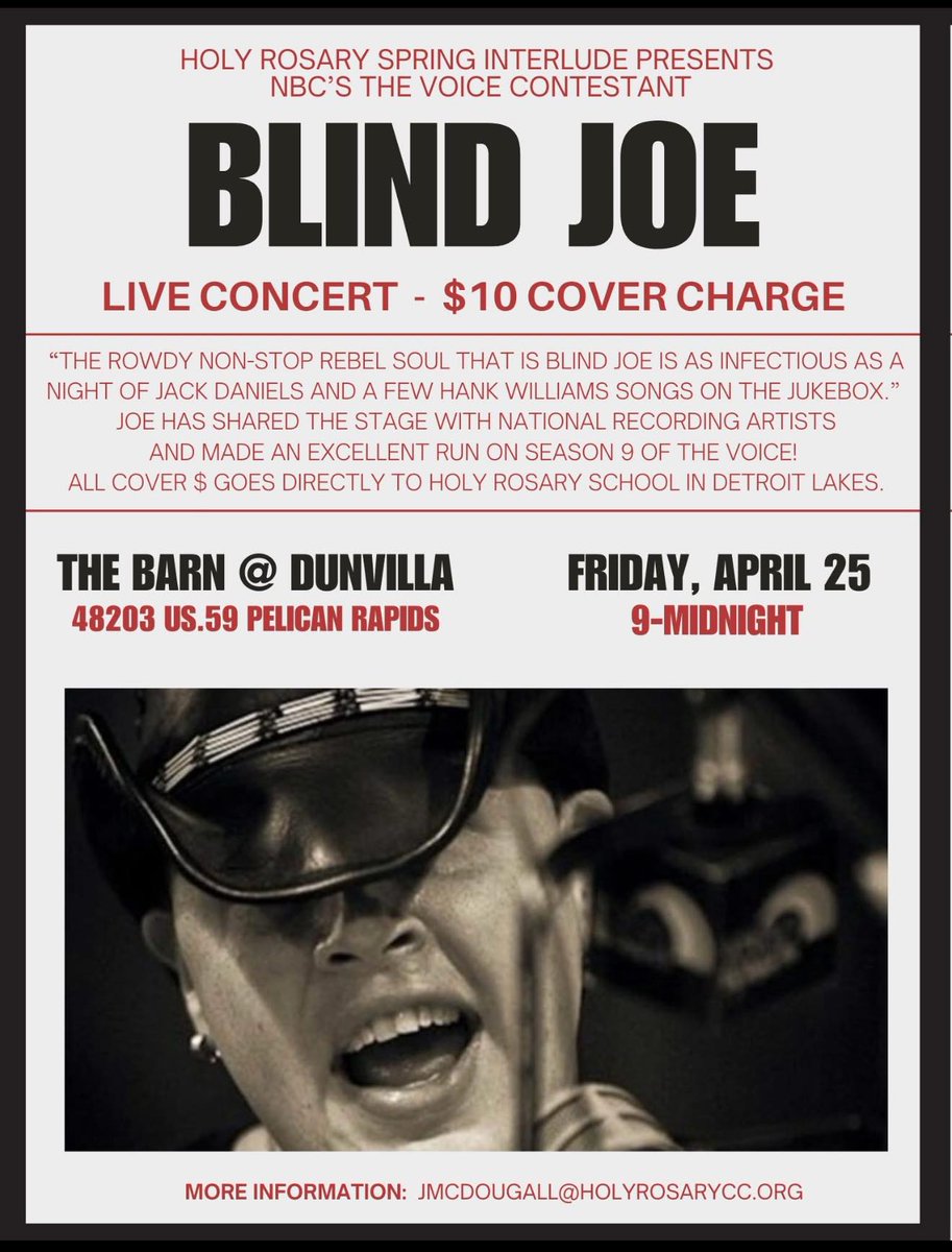 LakesInn's tweet photo. What a deal! Blind Joe Concert for only $10.00
Another great deal is rooms for that night are starting at just $100.00  Book yours now!  https://t.co/tmOqv8hoyc https://t.co/kS7BWV0z6p