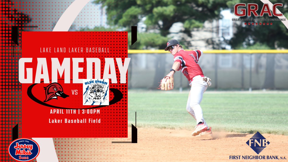 LLCAthletics's tweet photo. Come out to Laker Baseball Field today as @LLC_Baseball takes on the Blue Storm of Southwestern Illinois for this @gracsports series. 
First Pitch is at 3:00pm 

#LakerUp #L4L https://t.co/Bk1Q72y3G3