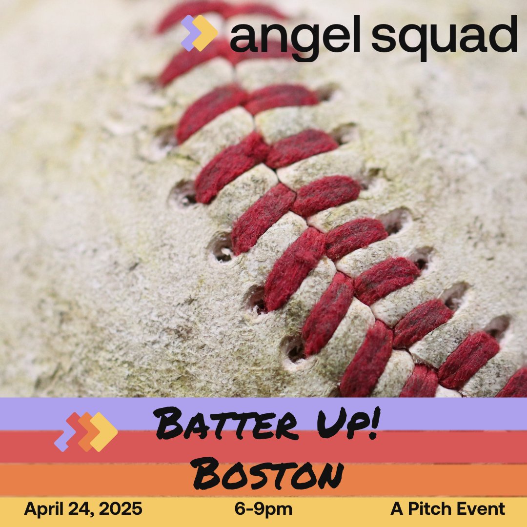 HustleFundVC's tweet photo. Boston, we're coming for ya! Less than 2 weeks until Batter Up, so get your pitch deck ready. 

Happening April 24.

Founders will pitch, and investors from Angel Squad will give personalized, actionable feedback.

RSVP: https://t.co/Wy1ur0sdA3 https://t.co/vA3kcKDfnS