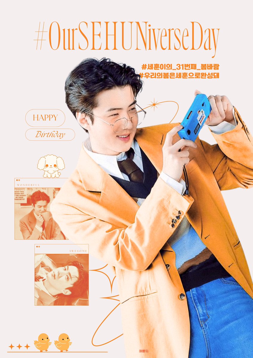 xunqi_indonesia's tweet photo. Selamat ulang tahun, Oh Sehun! 🧡

Selamat hari jadi untuk jiwa yang spesial, semoga kamu selalu di kelilingi kebahagiaan. Sehat selalu!❤️

#OurSEHUNiverseDay
#우리의봄은세훈으로완성돼
#세훈이의_32번째_봄바람 https://t.co/IcIknreWb3