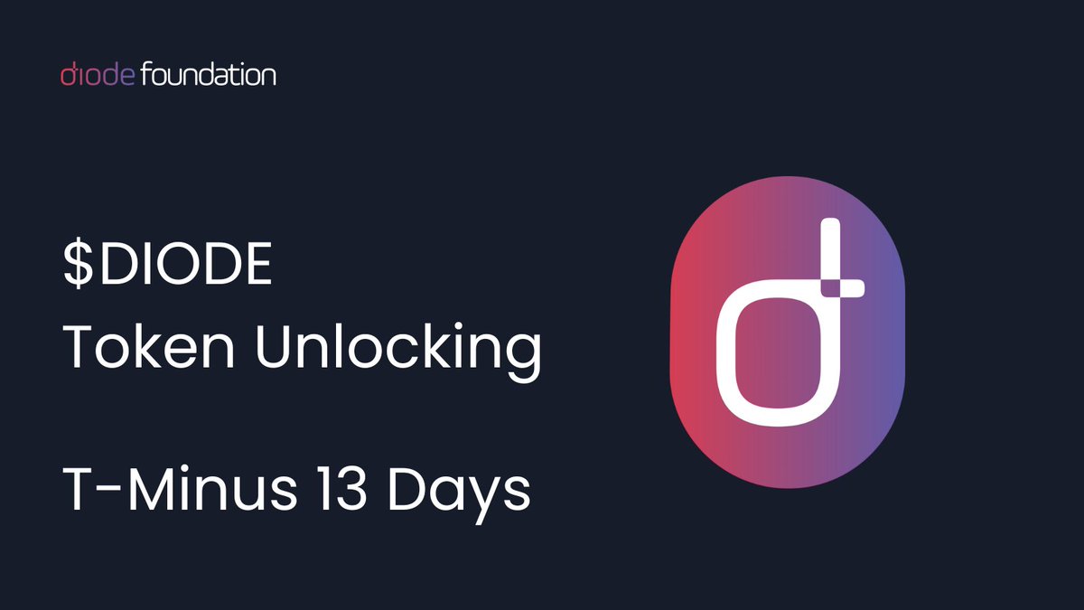 DiodeFoundation's tweet image. The countdown continues to secure communication 🚀

$DIODE token is available in...