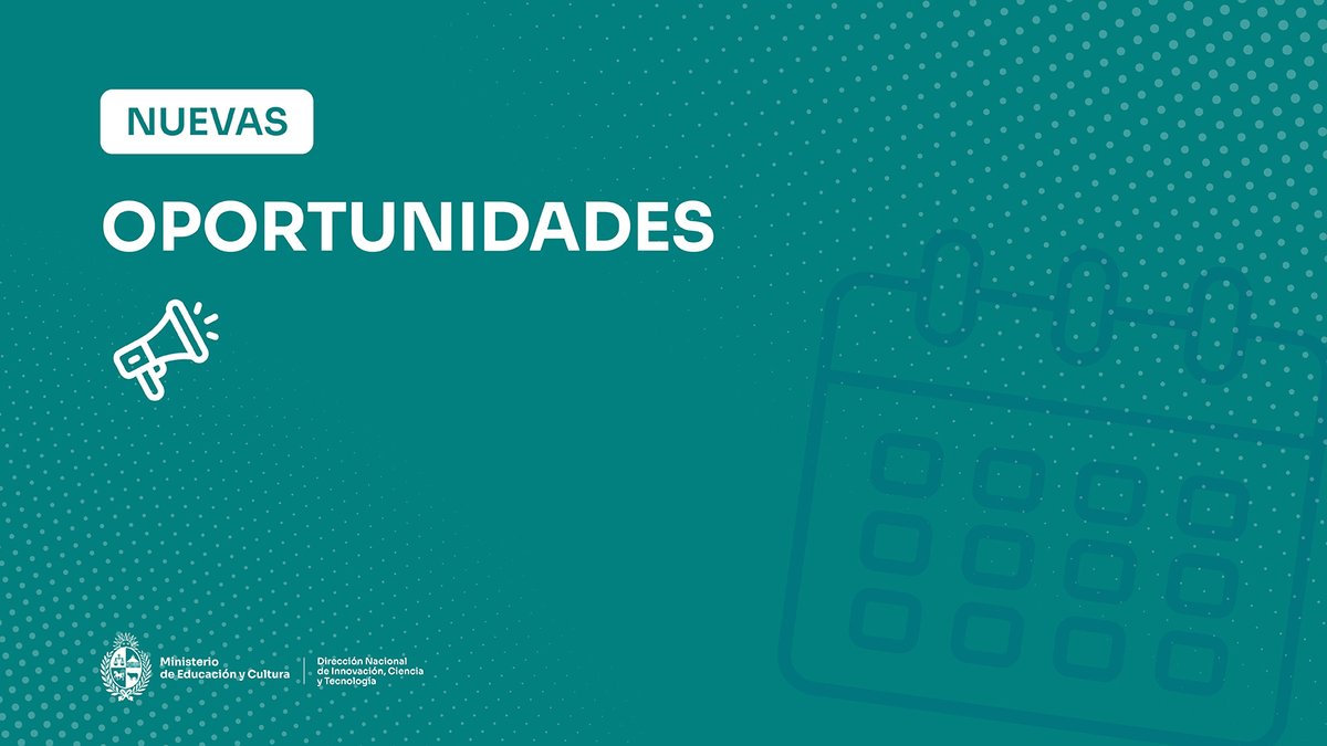 Dirección de Innovación, Ciencia y Tecnología MEC (@dicytmec) on Twitter photo Llamado a consultoría para la transformación institucional del Instituto de Investigaciones Biológicas Clemente Estable <a href="/IIBCE/">Instituto Clemente Estable</a>
Las bases, términos de referencia y formulario web de presentación, están disponibles en bit.ly/4idPjVA
⏰Cierre: 30/4/2025 a las 23:59 h Llamado a consultoría para la transformación institucional del Instituto de Investigaciones Biológicas Clemente Estable <a href="/IIBCE/">Instituto Clemente Estable</a>
Las bases, términos de referencia y formulario web de presentación, están disponibles en bit.ly/4idPjVA
⏰Cierre: 30/4/2025 a las 23:59 h