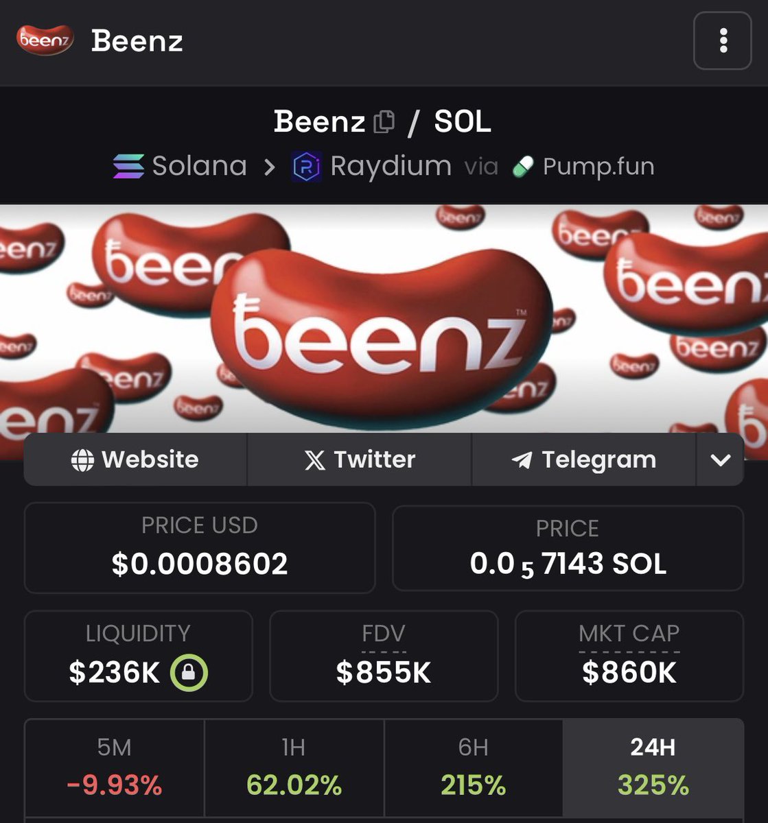 “Why is Beenz pumping out of nowhere?” The community have been non stop working for their bags for the last few months, even while the chart was being dumped on. $Beenz is inevitable.
