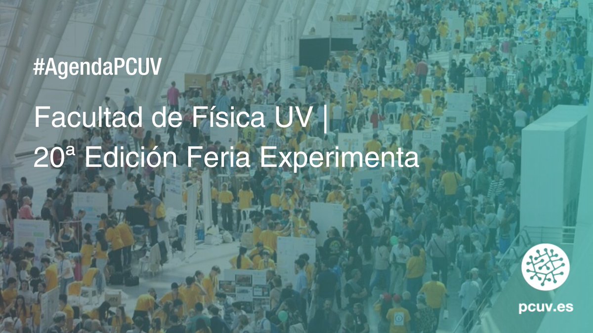 parccientificuv's tweet photo. 🗓️ | #AgendaPCUV
🔬✨ Vine a la 20a Edició Fira EXPERIMENTA!
Des de la #FPCUV us convidem a assistir.
🗓️13 d'abril
📍Museu de les Ciències de València.
L'entrada és lliure i gratuïta! 🎟️
Més informació ⬇️
https://t.co/5g2i9yprve https://t.co/nOTMJmII7w