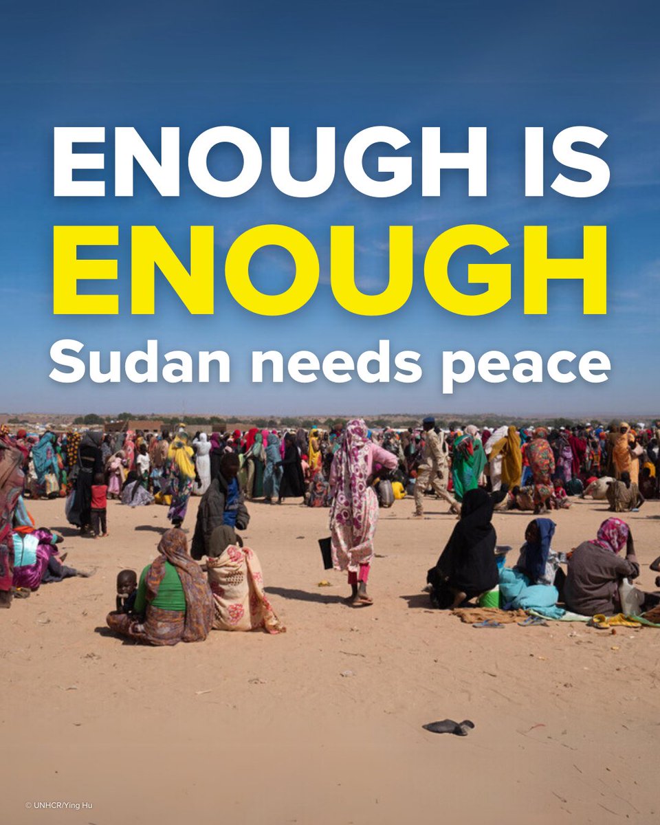 It is now one of the largest and most difficult humanitarian and displacement crises in the world.

The world must #KeepEyesOnSudan. 

Enough.