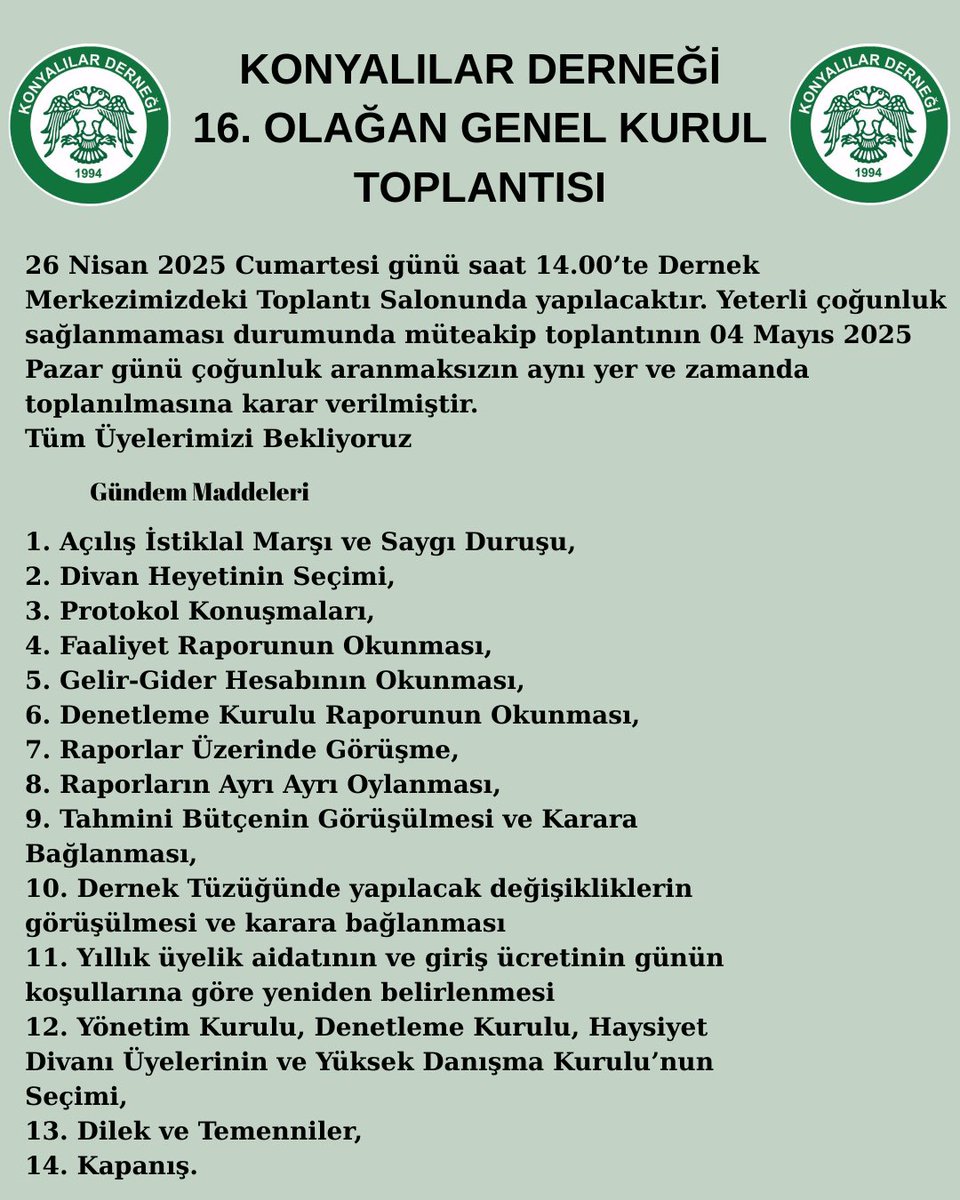 Tüm Üyelerimizin Dikkatine: