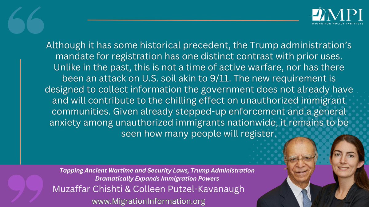 As of today (April 11), several million immigrants in the US—incl. some with legal status—must register with the federal government or face possible consequences

It’s the latest iteration of a security authority previously used after 9/11 and during the Cold War era