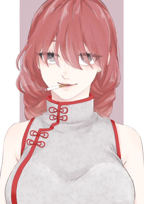 たばこ咥えた女が好きらしい#oc#創作 