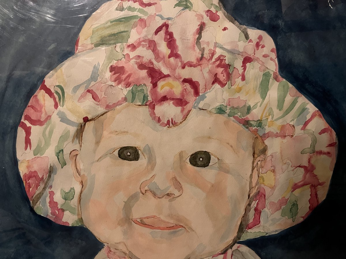 Using my portfolio to teach the kids how to incorporate value with watercolor techniques ⁦<a href="/LindseyElem/">Lindsey  Elementary</a>⁩