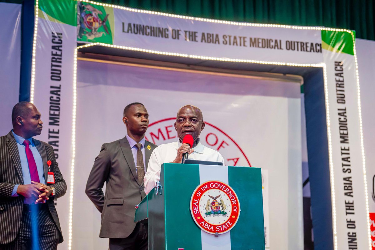 alexottiofr's tweet photo. Yesterday, the Abia State Government, in collaboration with strategic partners and the Olusegun Obasanjo Foundation, launched THREE groundbreaking healthcare initiatives:

* Formal Sector Health Insurance Scheme: Providing affordable and comprehensive healthcare access for tens of thousands of civil servants and their families.
* Free Hearing Aid Distribution Project: Empowering 1,000 individuals with hearing aids through the Sound Intervention Mission sponsored by the Olusegun Obasanjo Foundation.
* Free Medical Outreach: Bring consultations, treatments, and minor surgeries to the doorsteps of our people in Umuahia and Aba at no cost.

During the launch, I emphasized that no one in the New Abia should ever be denied healthcare for financial reasons. Our vision is clear—to build a dynamic, inclusive, and responsive healthcare system for all.  

On behalf of the government and people of Abia State, I extend heartfelt gratitude to Chief Olusegun Obasanjo, GCFR, for his unwavering love for our people and his participation in launching these transformative healthcare initiatives. His enduring patriotism and commitment to public service, even at an advanced age, inspire us all to remain optimistic about Nigeria's great potential despite challenges.  

We deeply appreciate the Olusegun Obasanjo Foundation for bringing its health intervention initiative to Abia. We thank God for the gift of his leadership and wish him continued strength and fulfilment in the years ahead.