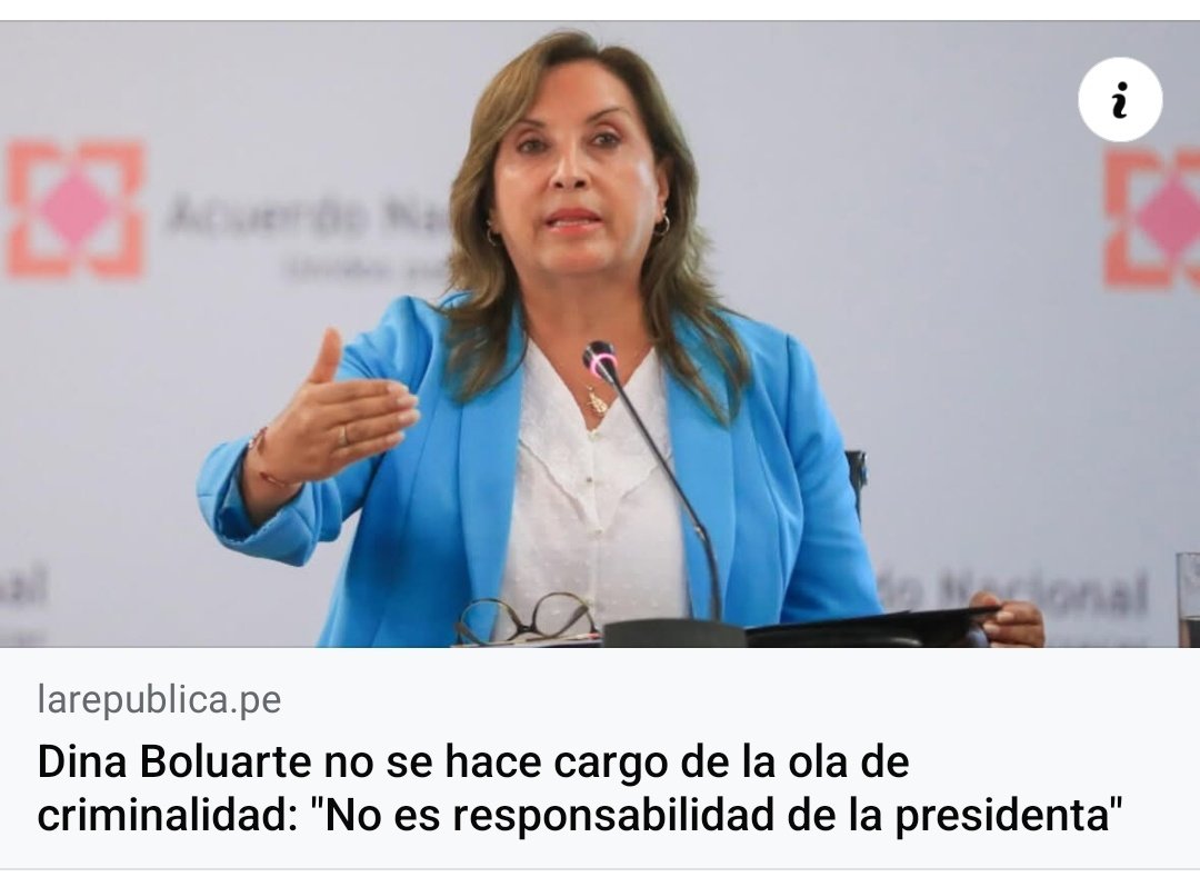 JonasSnchez9's tweet photo. @presidenciaperu @DiarioElPeruano @Agencia_Andina @noticias_tvperu @MininterPeru @MinjusDH_Peru @PoliciaPeru Que fácil es echarle la culpa a otros y así librarse de responsabilidad, es vergonzoso oir esto de la presidenta, stamos a la deriva sin gobierno, sin autoridades competentes, que se vayan todos ya si no pueden cumplir con sus funciones! Dina miserable! @PoliciaPeru @congresoperu https://t.co/RcPrTvpWki