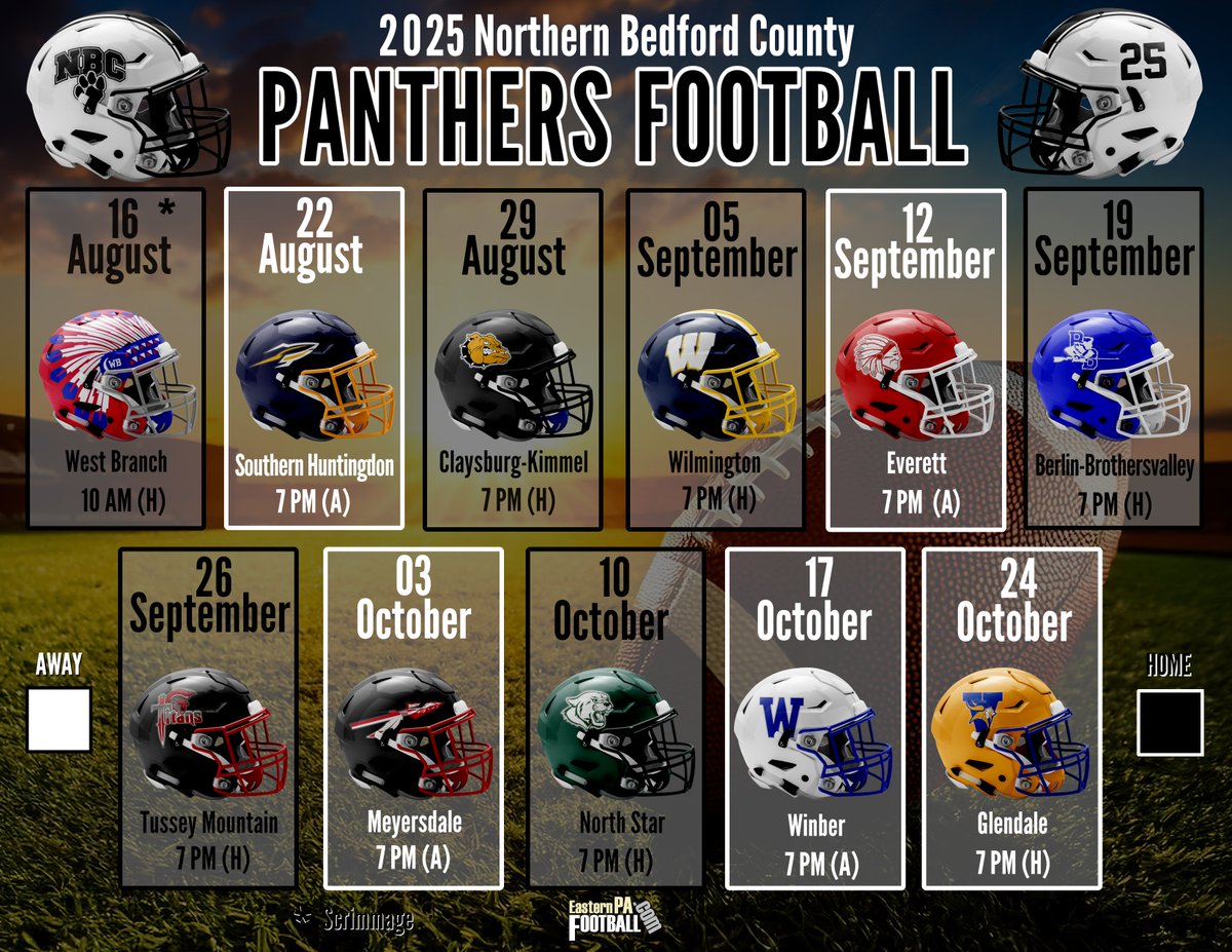 END2008 (@end2008) on Twitter photo D-5
(two of the top teams in the district over the past decade)
Berlin Brothersvalley Mountaineers
Northern Bedford County Panthers
🏈🏈🏈🏈🏈🏈
🏈🏈🏈🏈🏈
<a href="/NBPantherFBall/">NBPantherFball</a> <a href="/FootballBerlin/">Berlin Football</a> D-5
(two of the top teams in the district over the past decade)
Berlin Brothersvalley Mountaineers
Northern Bedford County Panthers
🏈🏈🏈🏈🏈🏈
🏈🏈🏈🏈🏈
<a href="/NBPantherFBall/">NBPantherFball</a> <a href="/FootballBerlin/">Berlin Football</a>