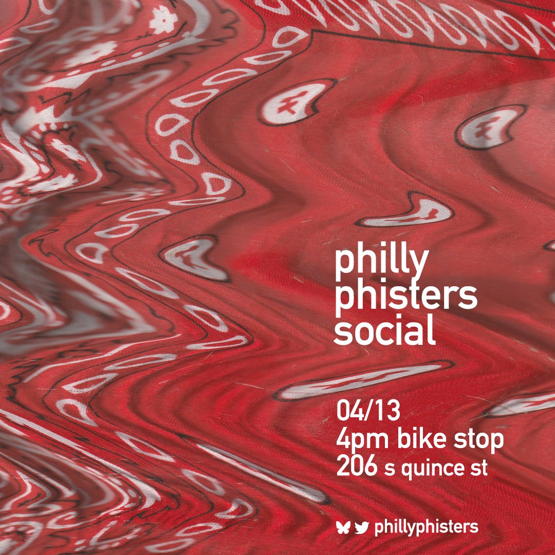 This Sunday at 4pm is the next Philly Phisters Social at the Bike Stop! Start spring off right by catching up with old FFriends and meeting some new ones 🌈 Can't wait to see you there! 🍻