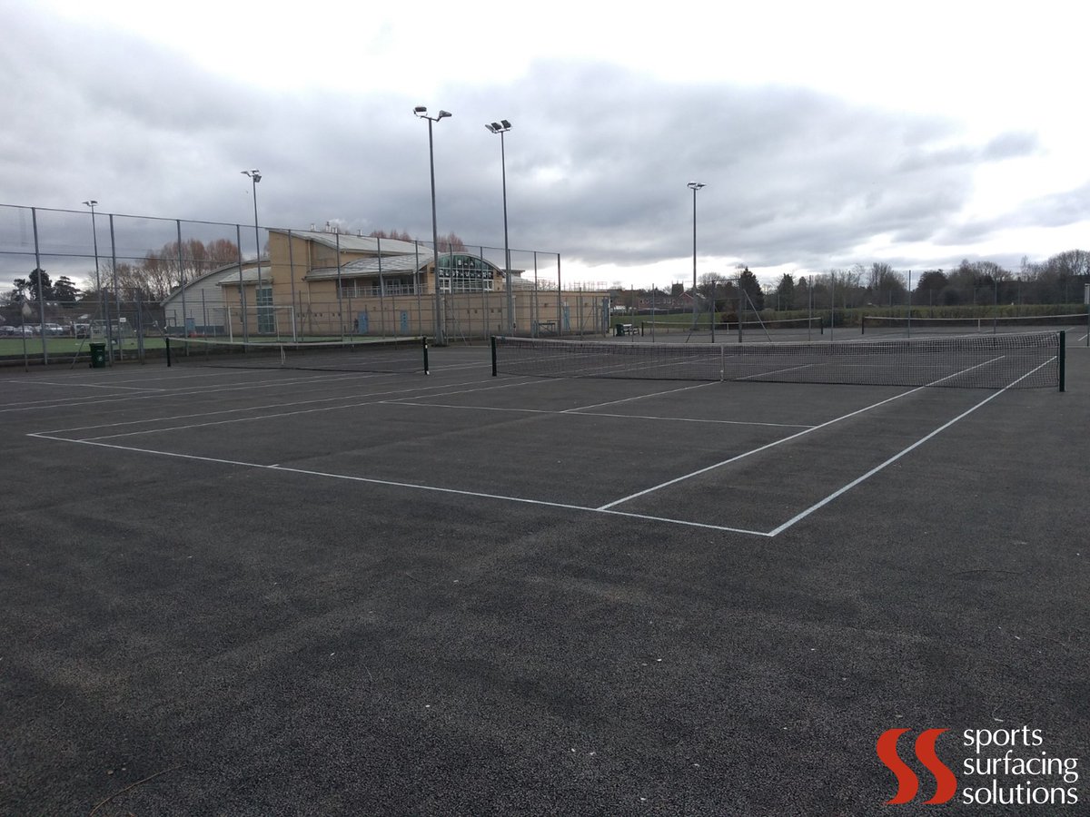 Sportssurfacing's tweet image. After resurfacing these 4 courts for Halo Leisure at the Bridge Street Leisure Centre last October, we returned this week to apply the final acrylic colour coat and lines.