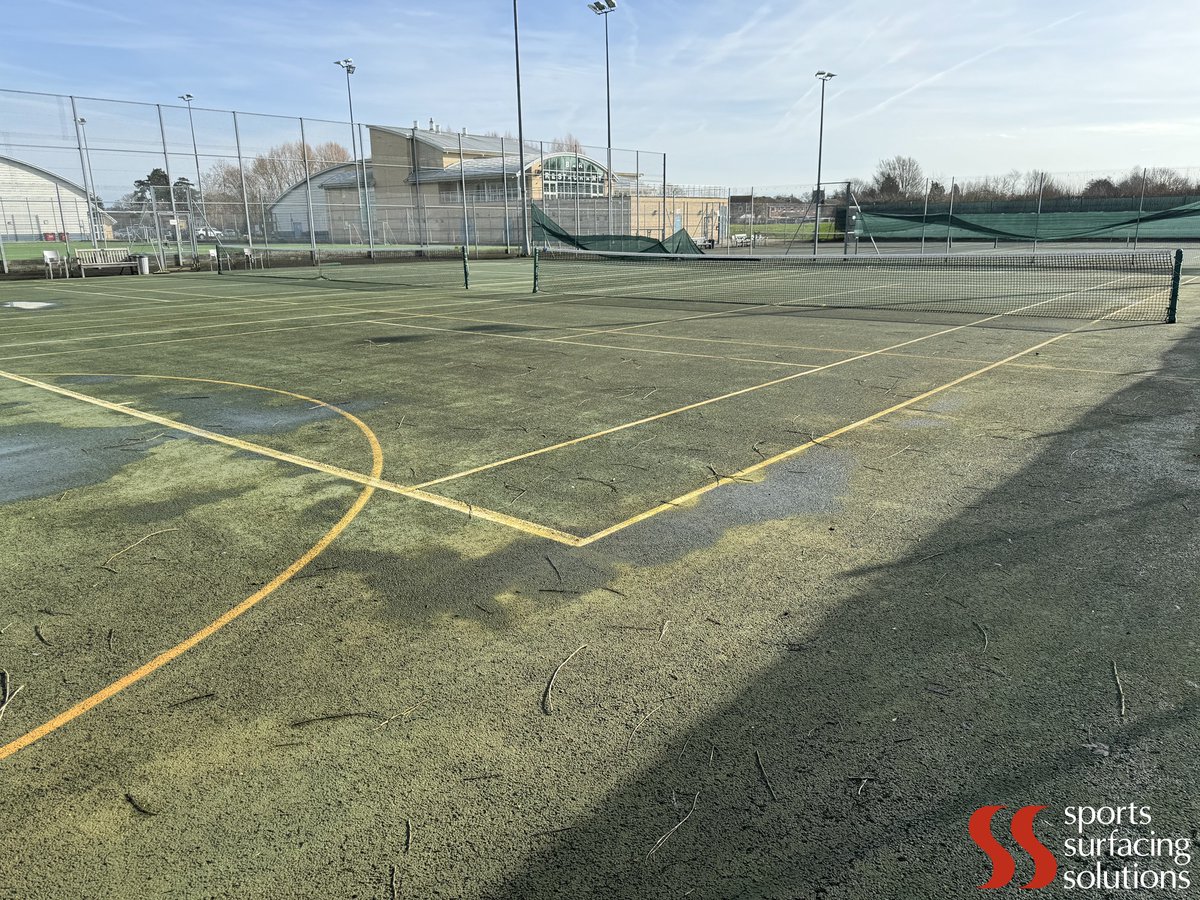 Sportssurfacing's tweet image. After resurfacing these 4 courts for Halo Leisure at the Bridge Street Leisure Centre last October, we returned this week to apply the final acrylic colour coat and lines.