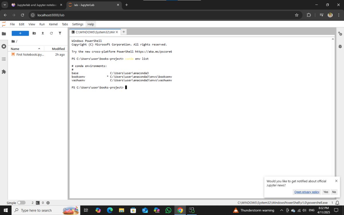 sharmaxvashu's tweet photo. Being Consistent Day 31:-
>Hectic Days started
>Started Data Science
>Revision of python topics
>Anaconda Installation
>Jupyter Notebook & Jupyter lab
#datascience #letsconnect #connectpeople #ai #jupyterlab #notebook #anaconda #conda #env #vk https://t.co/p0RUYNxd7u