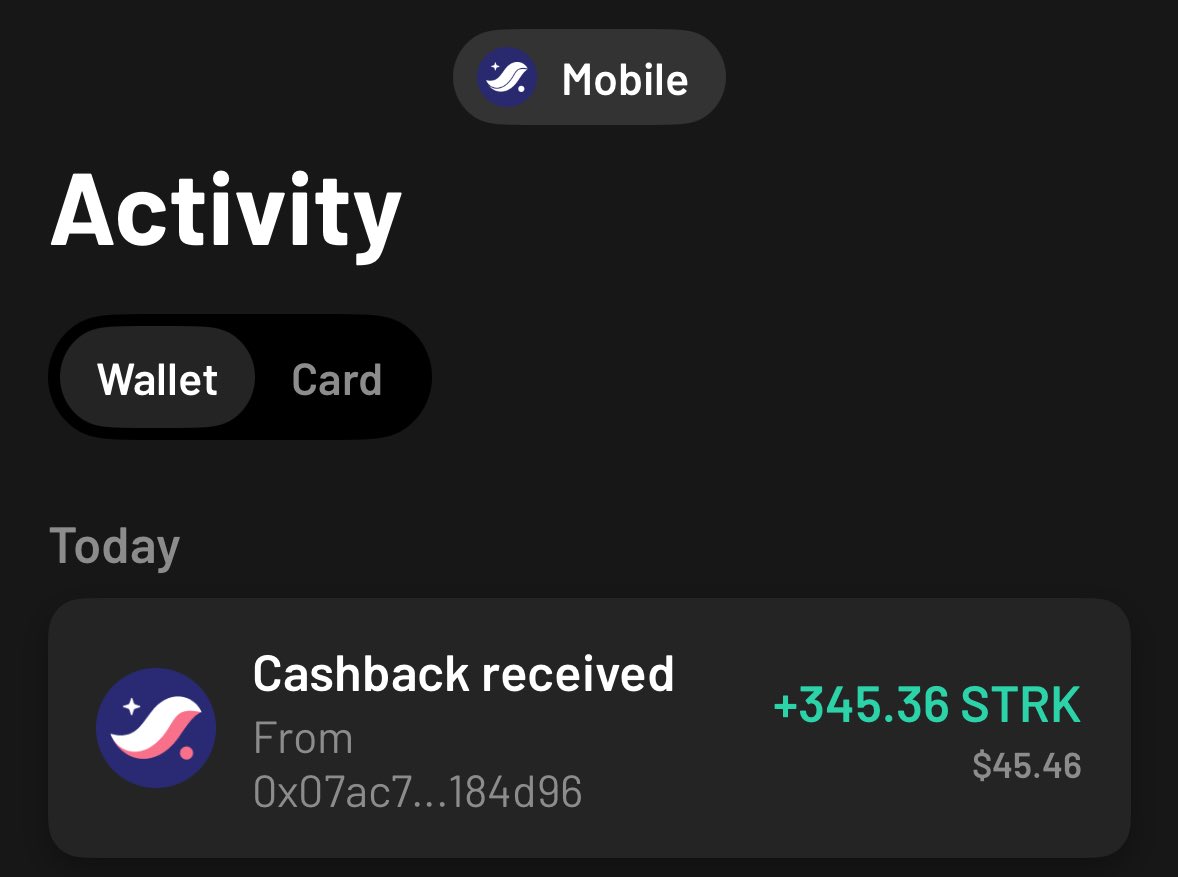 danielcdz | ByteBeasts ⛩️ (@0xcadix) on Twitter photo After a year using Costa Rica bank credit cards (mainly for cashback), I barely made $50.
Now with <a href="/argentHQ/">Argent is now Ready</a> + gMetal, I’ve earned more in just one month.
Self-custody. New world money.
This changes everything. After a year using Costa Rica bank credit cards (mainly for cashback), I barely made $50.
Now with <a href="/argentHQ/">Argent is now Ready</a> + gMetal, I’ve earned more in just one month.
Self-custody. New world money.
This changes everything.