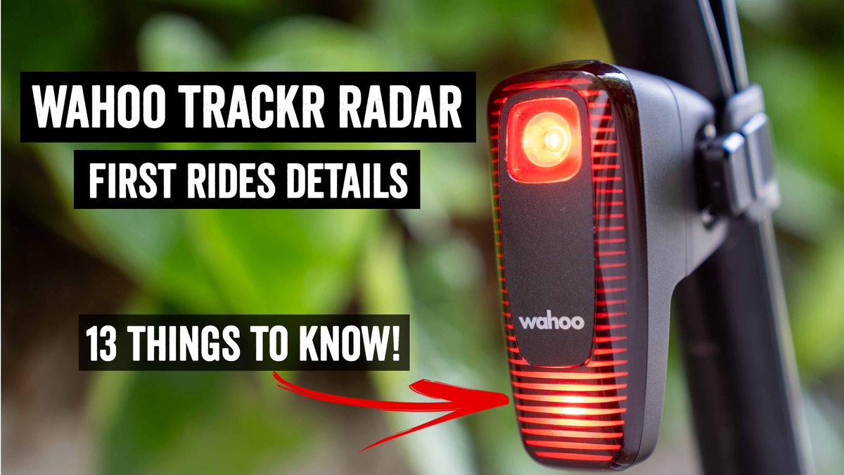 Wahoo's announced their new cycling TRACKR Radar, and I've got everything you need to know after a pile of rides on it, including how it compares to Garmin and much more: dcrainmaker.com/2025/04/wahoo-…