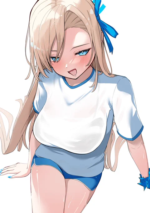 体育の後のアスナ#ブルアカ 