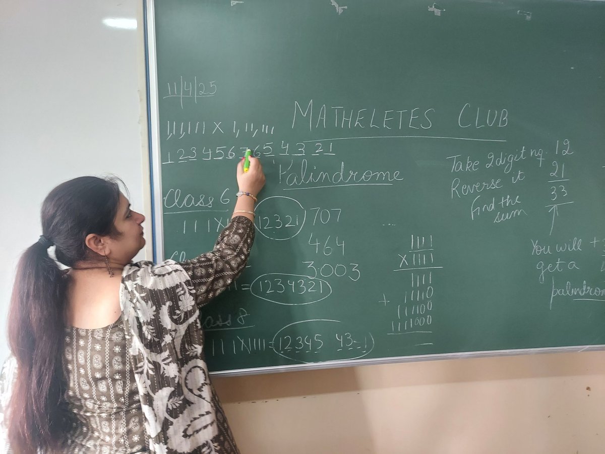 Deepti Sehgal (@deeptisehgal23) on Twitter photo #Mathletes Club Day 1 kicked off with #PalindromeQuest ! #ahlconintl Students explored digit challenges, spotted cool #patterns like 111×111= 12321 & uncovered magic hidden in numbers.
<a href="/ashokkp/">Ashok Pandey</a> <a href="/y_sanjay/">Sanjay Yadav</a> <a href="/sunandask21/">Sunanda S. Kumar</a> <a href="/BahlNamrata/">Namrata Bahl</a> <a href="/sdg4all/">AhlconIntl4SDGs</a> <a href="/imran_risha/">Risha Imran</a> <a href="/renudua89/">Renu Arora</a> <a href="/Shipra_Srivastv/">Dr. Shipra Srivastava</a> #Mathletes Club Day 1 kicked off with #PalindromeQuest ! #ahlconintl Students explored digit challenges, spotted cool #patterns like 111×111= 12321 & uncovered magic hidden in numbers.
<a href="/ashokkp/">Ashok Pandey</a> <a href="/y_sanjay/">Sanjay Yadav</a> <a href="/sunandask21/">Sunanda S. Kumar</a> <a href="/BahlNamrata/">Namrata Bahl</a> <a href="/sdg4all/">AhlconIntl4SDGs</a> <a href="/imran_risha/">Risha Imran</a> <a href="/renudua89/">Renu Arora</a> <a href="/Shipra_Srivastv/">Dr. Shipra Srivastava</a>