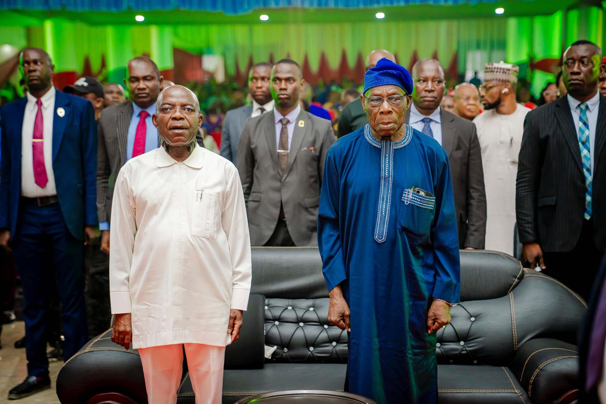 alexottiofr's tweet photo. Yesterday, the Abia State Government, in collaboration with strategic partners and the Olusegun Obasanjo Foundation, launched THREE groundbreaking healthcare initiatives:

* Formal Sector Health Insurance Scheme: Providing affordable and comprehensive healthcare access for tens of thousands of civil servants and their families.
* Free Hearing Aid Distribution Project: Empowering 1,000 individuals with hearing aids through the Sound Intervention Mission sponsored by the Olusegun Obasanjo Foundation.
* Free Medical Outreach: Bring consultations, treatments, and minor surgeries to the doorsteps of our people in Umuahia and Aba at no cost.

During the launch, I emphasized that no one in the New Abia should ever be denied healthcare for financial reasons. Our vision is clear—to build a dynamic, inclusive, and responsive healthcare system for all.  

On behalf of the government and people of Abia State, I extend heartfelt gratitude to Chief Olusegun Obasanjo, GCFR, for his unwavering love for our people and his participation in launching these transformative healthcare initiatives. His enduring patriotism and commitment to public service, even at an advanced age, inspire us all to remain optimistic about Nigeria's great potential despite challenges.  

We deeply appreciate the Olusegun Obasanjo Foundation for bringing its health intervention initiative to Abia. We thank God for the gift of his leadership and wish him continued strength and fulfilment in the years ahead.