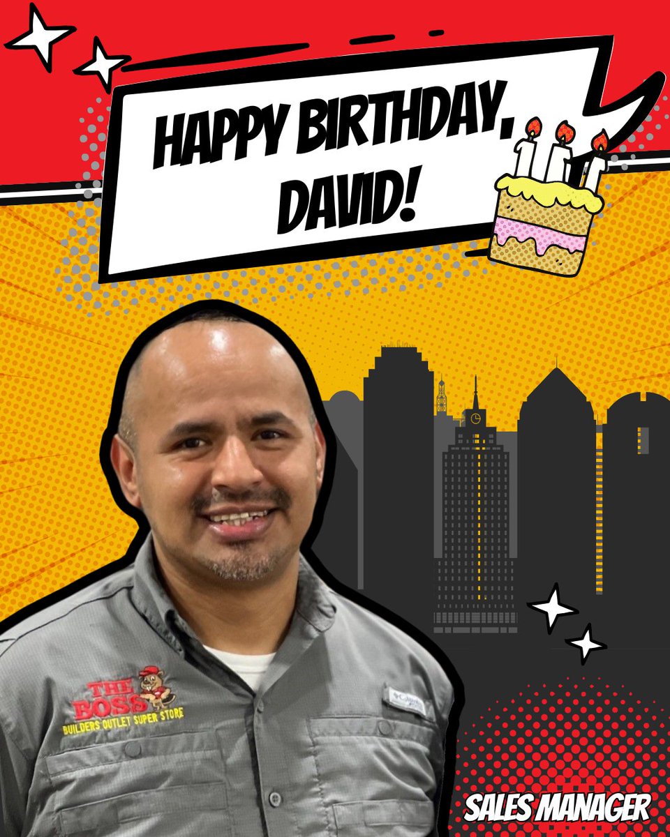 thebossDFW's tweet photo. Happy Birthday, David! 🎂🎉

We hope your day is filled with tons of fun and maybe a nap (he has a new baby at home)! Cheers to another year around the sun! https://t.co/RwXa9WVqRh