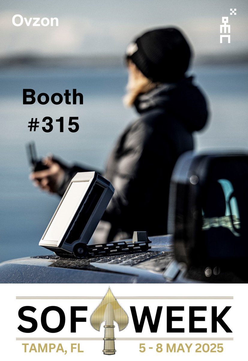 We are getting ready for #SOFWEEK; only 3 weeks left!
Pass by booth #315 at the Tampa Convention Center and discover our Ovzon 3 solutions, the Ovzon On-Board-Processor features, our mobile satellite terminals, our services, and some of our latest application cases, which