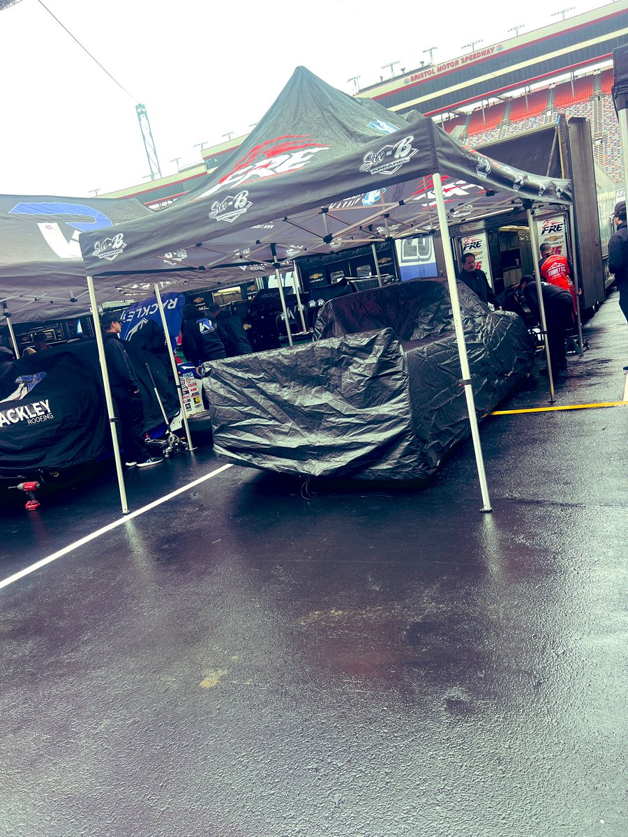 Made it to <a href="/ItsBristolBaby/">Bristol Motor Speedway</a> and it’s a little wet! 🌧️ 

#76 <a href="/CampCowboy2016/">Camp Cowboy</a> Chevy