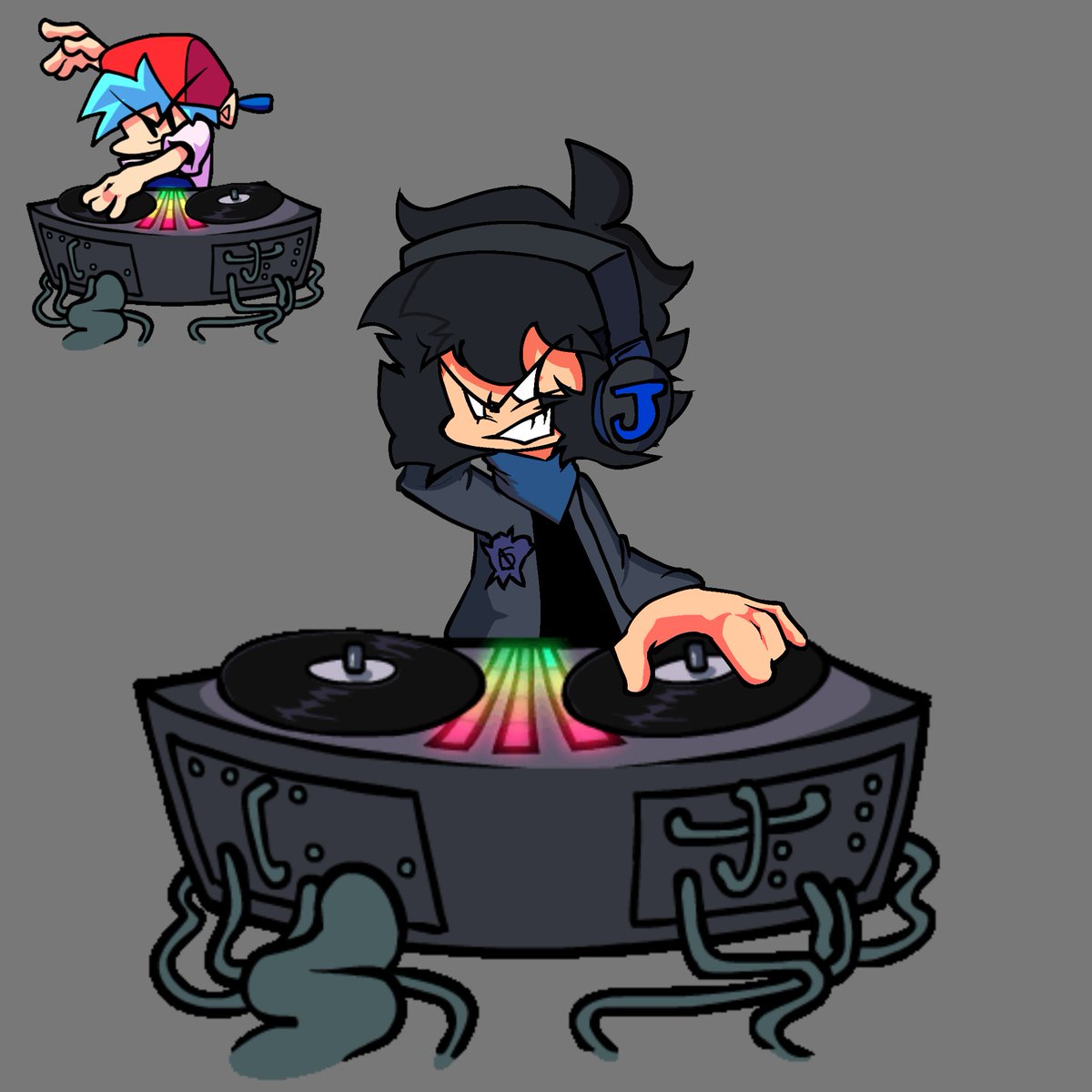 pickedcraft's tweet photo. No sé XD para no dejar está cosa muerta mi oc versión fnf https://t.co/5mjxfhBExw