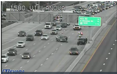 RenoTraffic's tweet photo. I-580 SB near Villanova

Left 2 lanes (of 4) blocked by a 2-vehicle crash.  Backup approaching N. McCarran now, delay estimated at 15-20 minutes. https://t.co/g3d8lZ1v0d