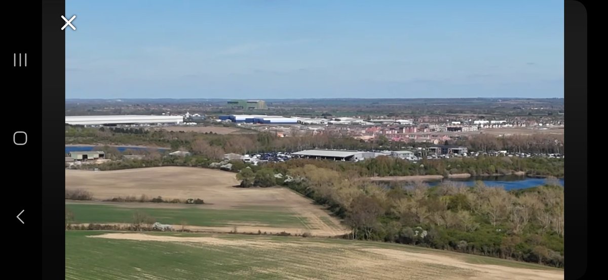 The Cardington airship sheds from above the new #UniversalStudiosGB site in Bedfordshire.