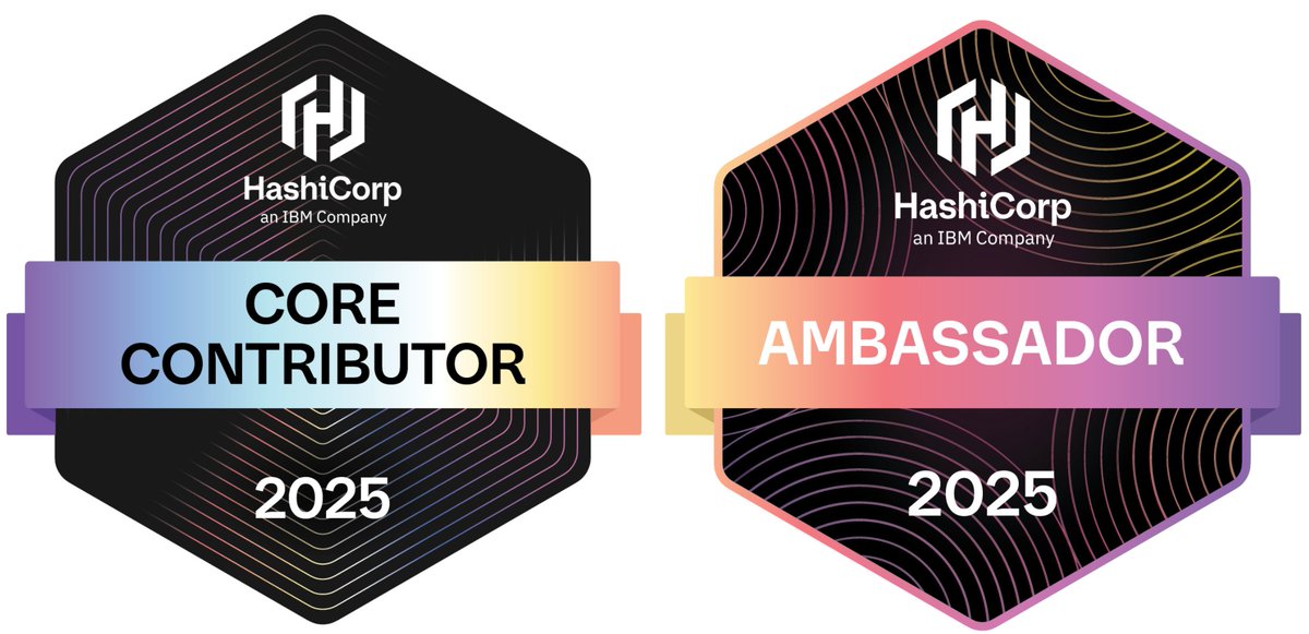 I'm honored to be nominated for <a href="/HashiCorp/">HashiCorp</a>  Ambassador and Core Contributor this year. Thanks to everyone who has supported me on this. I'm excited to continue contributing to this amazing community. Your belief in me means the world
#HashiCorpAmbassador #HashiCorpCoreContributor