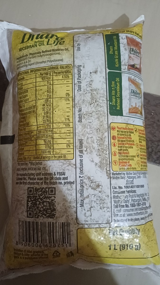 timinted_'s tweet photo. @zomatocare @letsblinkit  we got expiry oil from blinkit, with very very dirty package, dont order from blinkit they gave you expiry product with low price, and no after support, i need my refund very very dirty package we received from blinkit
Order id - ORD332230423 investigate https://t.co/qfpTdw7lUc
