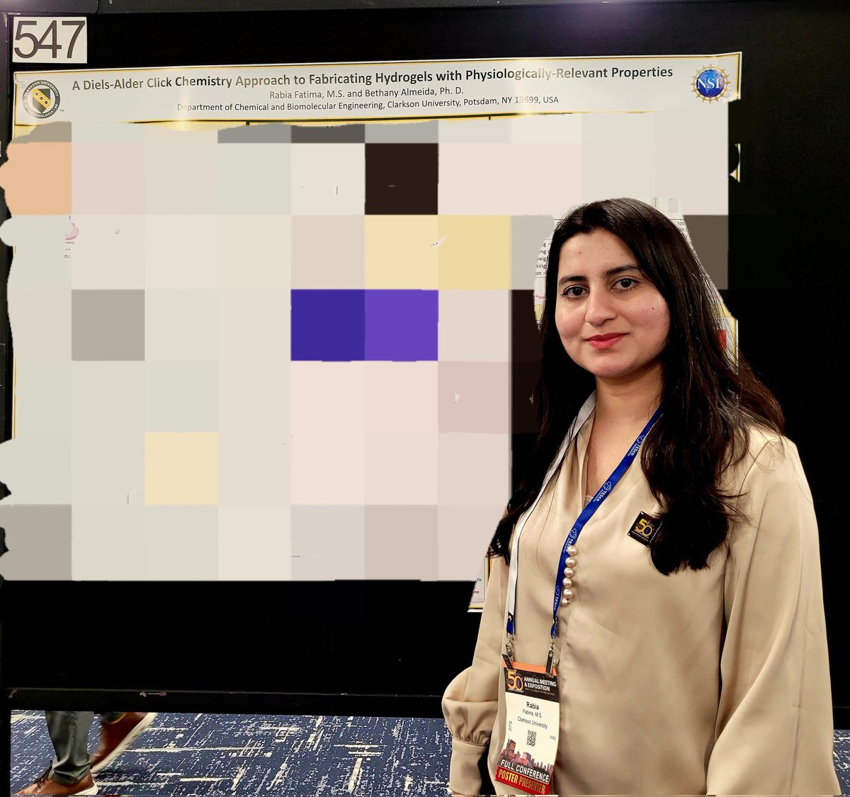 Do you want to know what's behind the pixels? Come check out Rabia's poster today from 4:30-6:00p at #SFB2025! <a href="/SFBiomaterials/">SFBiomaterials</a> #biomaterials 

Not at SFB? Keep an eye out! Publication to be submitted shortly :)