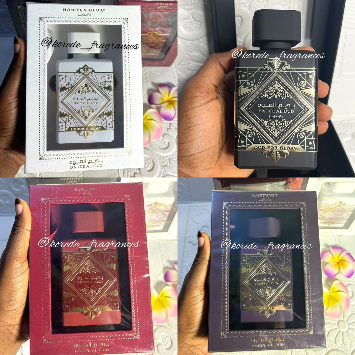 themubarakah's tweet photo. PERFUME GIVEAWAY!!

Win 1 luxury 100ML LATTAFA BADEE AL OUD fragrance:
Oud for Glory | Honor &amp; Glory | Sublime | Amethyst | Noble Blush

To enter:
1. Like + Retweet
2. Drop a scent-inspired quote 

Most liked quote in the next 24hrs wins.
Smell like royalty for free.😌 https://t.co/u6PrArELDj