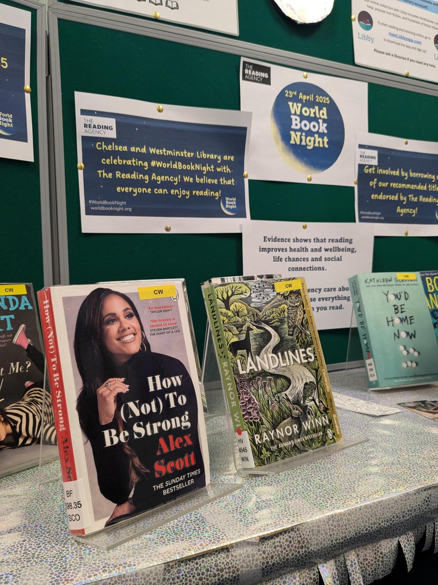 Imperial College Medical Libraries (@impmedlib) on Twitter photo Our medical librarians <a href="/Chelwestlibs/">Chelsea and Westminster NHS Trust Library Service</a> are getting into the #WorldBookNight spirit ๐ Their display includes a wonderful mix of crime, romance, mental wellbeing books, and memoirs, some of which are endorsed by <a href="/readingagency/">The Reading Agency</a>! Our medical librarians <a href="/Chelwestlibs/">Chelsea and Westminster NHS Trust Library Service</a> are getting into the #WorldBookNight spirit ๐ Their display includes a wonderful mix of crime, romance, mental wellbeing books, and memoirs, some of which are endorsed by <a href="/readingagency/">The Reading Agency</a>!