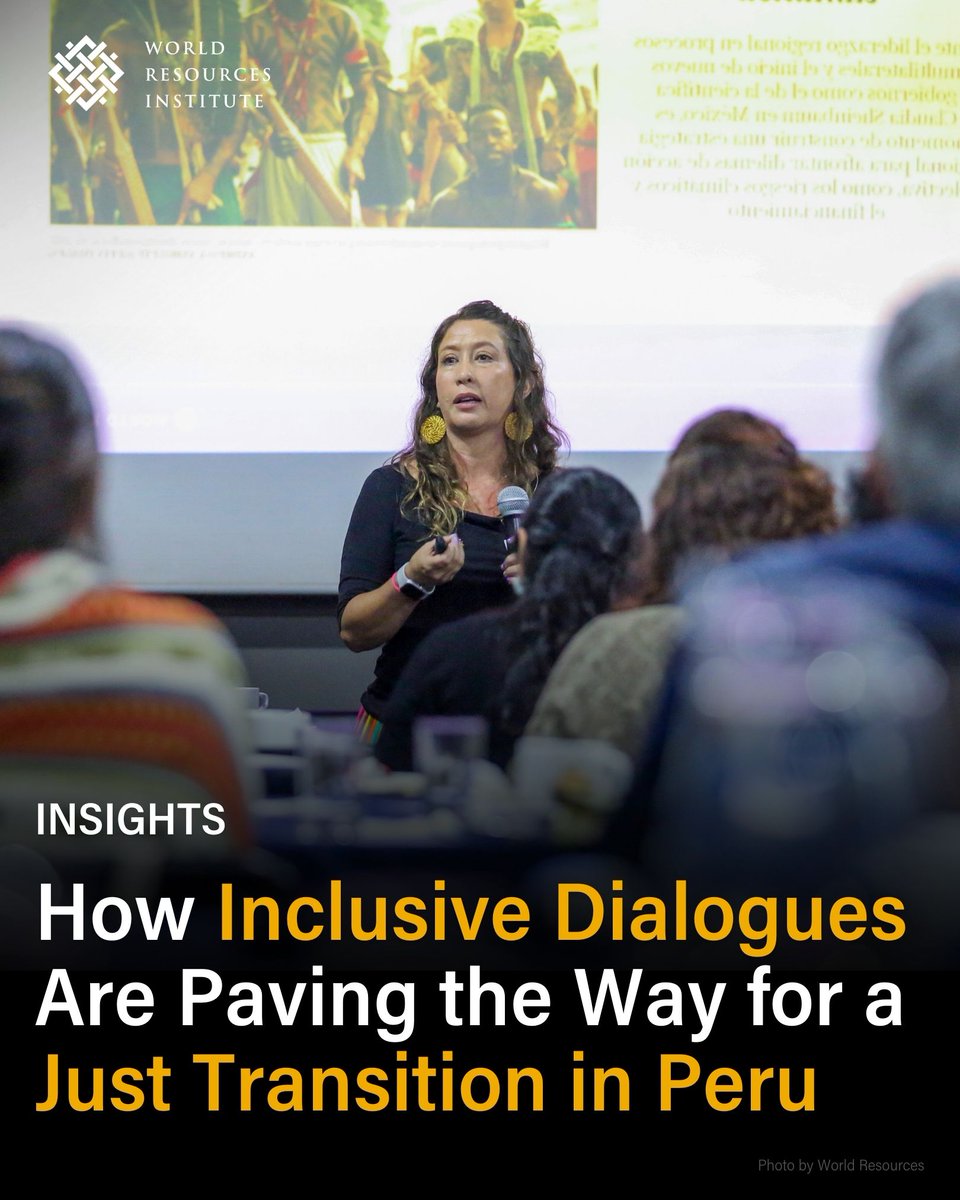 WRIClimate's tweet photo. By incorporating the principles of #JustTransition into their #NDCs, #Peru can meet the challenge of climate change while addressing inequality and protecting their vulnerable populations. 

Read the latest from @WorldResources here: https://t.co/RZ0Ay9liqi https://t.co/M3eKF34dei