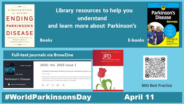 Newcomb Library ππ»π±π€βΉοΈ (@newcomblibrary) on Twitter photo This #WorldParkinsonsDay see our library resources to aid your knowledge & understanding:
Books & ebooks homerton.koha-ptfs.co.uk
#BrowZine browzine.com/libraries/1296β¦
<a href="/BMJBestPractice/">BMJ Best Practice</a> bestpractice.bmj.com/topics/en-gb/1β¦ This #WorldParkinsonsDay see our library resources to aid your knowledge & understanding:
Books & ebooks homerton.koha-ptfs.co.uk
#BrowZine browzine.com/libraries/1296β¦
<a href="/BMJBestPractice/">BMJ Best Practice</a> bestpractice.bmj.com/topics/en-gb/1β¦