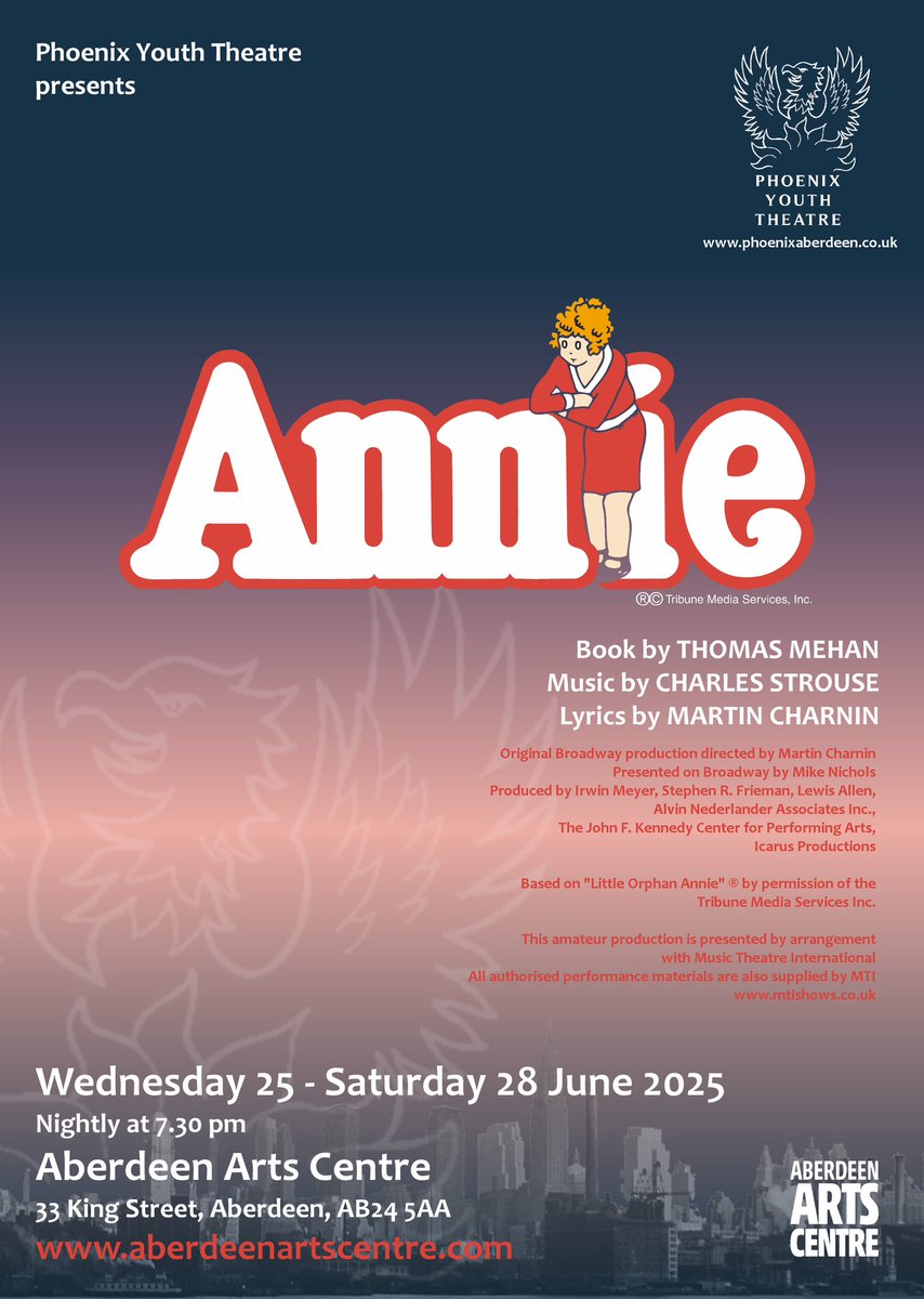 Leapin’ lizards! With the Easter holidays coming to an end, we'll be diving right back into Annie rehearsals and will be bringing one of our best-loved musicals to the stage in no time!

Have you got your tickets yet? What are you waiting for?