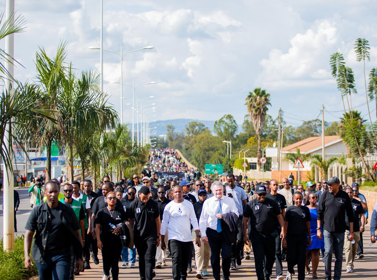 NoelKambanda's tweet photo. Each step taken during the #Walk2Remember  represents the strength and courage it takes to survive, rebuild, and continue living despite the horrific past

#Kwibuka31 https://t.co/Bh3yrqatb6