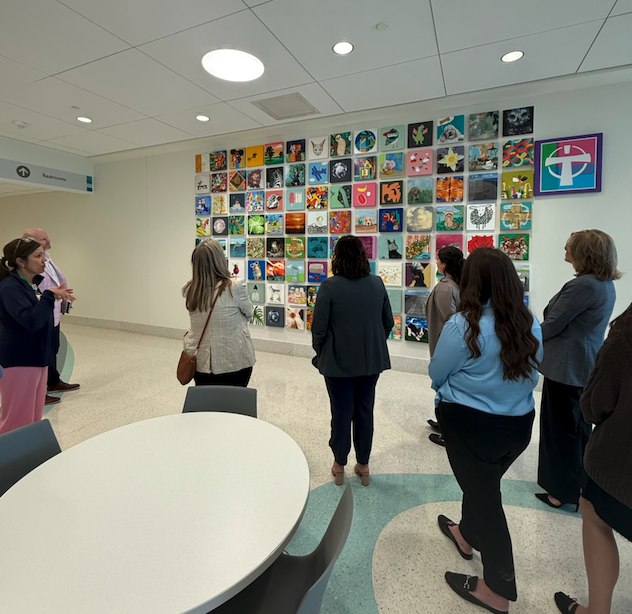 Health_Rise's tweet photo. Our "Stuffed with Love" initiative gathered two bins of stuffies for children at Our Lady of the Lake Children's Hospital in Baton Rouge! David Jensen and some incredible child life specialists gave the Healthrise team a tour of the beautiful facility. https://t.co/o2xrJRXRq3