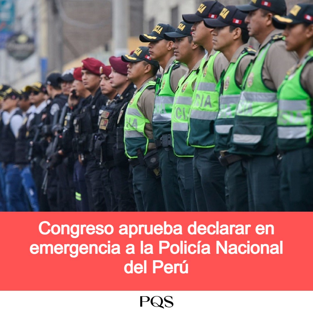 Declaratoria de emergencia de la Policía Nacional forma parte de la estrategia del Congreso para combatir la inseguridad ciudadana y el crecimiento de la extorsión y el sicariato.

Lee la nota completa aquí: pqs.pe/actualidad/con…