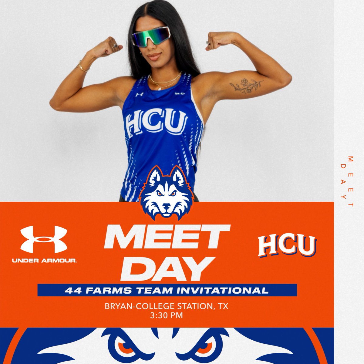 It's Meet Day! <a href="/huskytrackxc/">HCU Track & Field / Cross Country</a> keeps rolling today in Bryan-College Station for the 44 Farms Team Invitational with the Huskies' first event set for 3:30 pm!

📊 bit.ly/4cDElHR

#DawgsUp